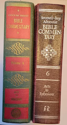 SDA Bible Commentary Volume 6 old and new