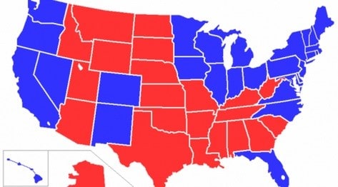US red and blue states