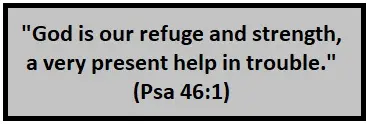 god is our refuge and strength